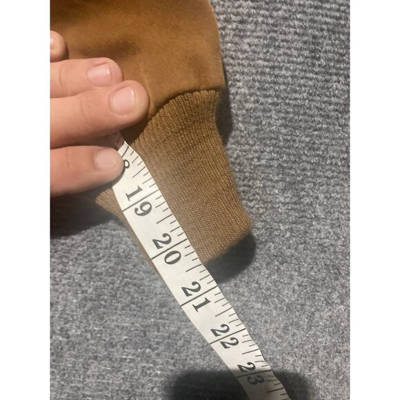 Vintage Alta Mods Italy Faux Suede Bomber Jacket  Men’s Size XL Brown Full Zip - Picture 9 of 11